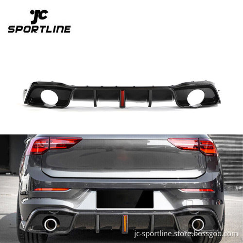 Carbon Fiber Rear Bumper Lip for VW Golf VIII 8 GTI Hatchback 4-Door 2021-2023